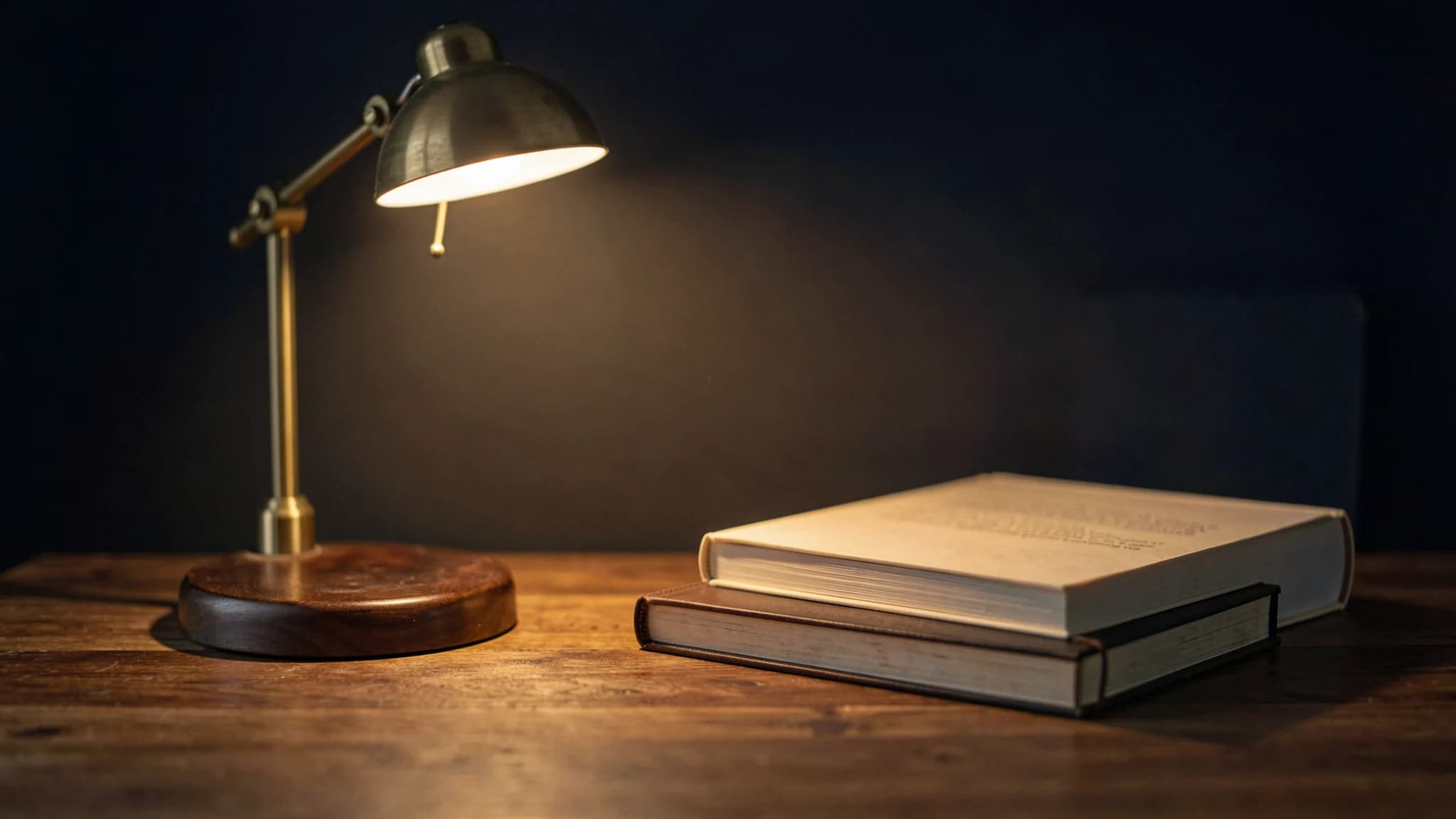 Warme amberkleurige lichtgloed van onscherpe lamp in donker